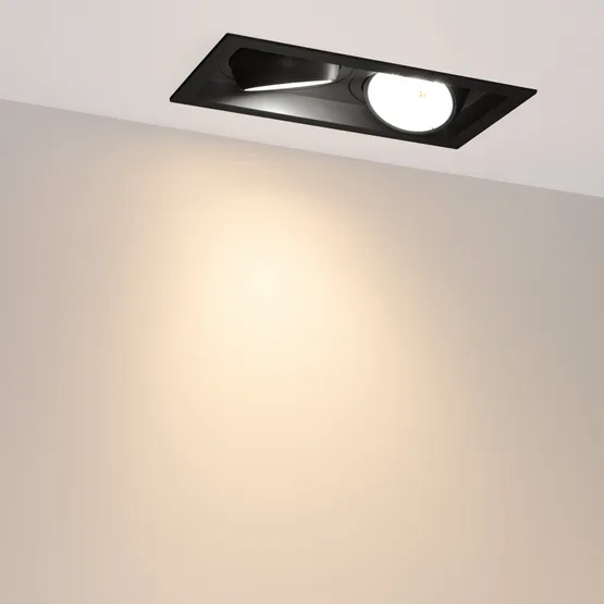 Фото #4 товара Светильник MS-VORTEX-BUILT-S250x140-2x30W Warm3000 (BK-BK, 50 deg, 230V) (Arlight, IP20 Металл, 5 лет)