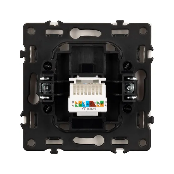 Фото #2 товара ARL NOBE Розетка компьютерная софт-тач кашемир SCT-MPC1-SFPL-CA (RJ-45, CAT6) (Arlight, -)