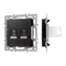 Минифото #1 товара Механизм компьютерной розетки двойной SCT-MPC2-PL-BK (RJ-45, CAT6) (Arlight, -)