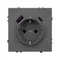 Минифото #3 товара Механизм розетки с USB зарядкой SCT-NOBE-MUAC-SFPL-GR (230V, 16A) (Arlight, Серый базальт)