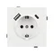 Минифото #3 товара Механизм розетки с USB зарядкой SCT-TENDO-MUAC-SFPL-WH (230V, 16A) (Arlight, Матовый белый)