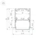 Минифото #6 товара Профиль SL-LINIA52-3L-F-2000 ANOD BLACK (Arlight, Алюминий)