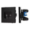Минифото #1 товара Механизм компьютерной розетки двойной SCT-TENDO-MPC2-PL-BK (RJ-45, CAT6) (Arlight, Черный)