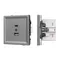 Минифото #1 товара Механизм USB розетки SCT-TENDO-MUAC-PL-GR (5V, 3A, QC3) (Arlight, Графитовый)