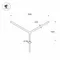 Минифото #2 товара Кронштейн OXOR-SY2-3000x108-L1500 BLACK (Arlight, Сталь)