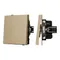 Минифото #1 товара Механизм звонкового выключателя SWT-TENDO-MKR1-SFPL-GD (230V, 10A) (Arlight, Матовый песочный)