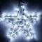 Минифото #1 товара Фигура светодиодная ARD-STAR-M4-200x220-36LED White (230V, 2.5W) (Ardecoled, IP65)