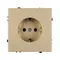 Минифото #2 товара Механизм электрической розетки SCT-NOBE-MEU1-SFPL-GD (230V, 16A) (Arlight, Золотой песок)