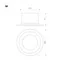 Минифото #7 товара Светильник MS-DROP-BUILT-R84-8W Warm2700 (WH, 85 deg, 230V) (Arlight, IP54 Металл, 5 лет)