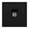 Минифото #3 товара Механизм телефонной розетки SCT-NOBE-MTL1-SFPL-BK (RJ-11, 4C) (Arlight, Черный оникс)
