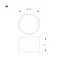 Минифото #7 товара Светильник SP-BISCOTTO-R120-12W Warm3300-MIX (WH-GD, 80 deg, 230V) (Arlight, IP54 Металл, 5 лет)