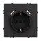 Минифото #3 товара Механизм розетки с USB зарядкой SCT-NOBE-MUAA-SFPL-BK (230V, 16A) (Arlight, Черный оникс)