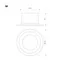 Минифото #7 товара Светильник MS-DROP-BUILT-R105-14W Warm3000 (BK, 85 deg, 230V) (Arlight, IP54 Металл, 5 лет)