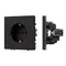 Минифото #1 товара Механизм электрической розетки SCT-NOBE-MEU1-SFPL-BK (230V, 16A) (Arlight, Черный оникс)
